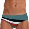 Underbyxor 2024 Summer Patchwork Swim Men's korta baddräkt Lågökning snabb torr strandkläder badkläder bikini trosor surf shorts