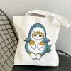 2022 Kawaii Canvs bag Carto Cats Printed Kawaii Bag Harajuku Shop Canvas Shopper Bag girl handbag Tote Shoulder Lady m9bC#