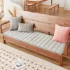 Housses de chaise coussin de canapé personnalisable pour toutes les saisons antidérapant en peluche épaisse couverture en bois massif d'acajou de bureau