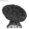 Poduszka/dekoracyjna poduszka kołysząca kamikcie okrągła miękka poduszka wypełniona bawełnianą łotanową i zewnętrzną sofę relaksującą ogród Y240401