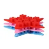 Bakvormen 1x vijfsterrenvormige koele siliconen ijsblokjesbak Freeze Mold Maker Tools voor Club Bar Party