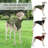 Abbigliamento per cani Giacca a due zampe Levriero italiano Gilet caldo Cappotto pullover per animali domestici Whippet per piccole medie grandi