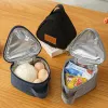 Frühstück Insulati Thermaltasche Kleine dreieckige Reisball -Lunchbox -Taschen Süßes tragbares Essen Bento frischer Beutel für Frauen Kinder J9K0#