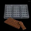 Moldes para hornear Rectángulo 3D Molde de chocolate DIY Candy Jelly Fondant Cake Decorating Herramientas Moldes