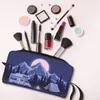 Happy Camper Cosmetic Bag Women Cute Pojemność Cam Life Makeup Case Uphente Upchech Storage Toalet