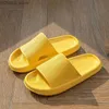 Home schoenen platform dikke badkamer thuis slippers dames wolken slippers mode zachte zool eva indoor sandalen niet-slip flip flop heren slippers y240329