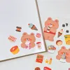 Cadeau cadeau ours mignon et autocollant coréen scrapbooking matériel carte faisant des autocollants de journal indésirable kawaii loisirs fournitures d'artisanat