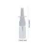 Lagringsflaskor Heallily Portable Nasal Spray Bottle 10 Ml Rhinitis Mist Sprayer Transparent 5st Nos Powder Dispenser