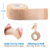 Survival 12 Rolls Medical Therapy SelfAdhesive Tape Adhesive Wrap Bandage First Aid Kit Pet Elastic Bandage for Sports, Wrist and Ankle