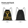 custom Yellowste Dutt Ranch Drawstring Bag for Training Yoga Backpacks Women Men Sports Gym Sackpack c8rT#