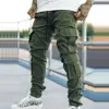 Jesień mężczyźni Spodnie towarowe joggery dresowe patyczne męskie spodnie sportowe Hip Harem Spodnie Slim Fit 240325