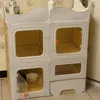 Kattendragers Moderne Plastic Kooien Binnenhuis Villa Behuizing Grote Vrije Ruimte Levert Creatieve Katrolkooi