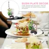 Placas Flores artificiais Sashimi Dish decor