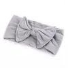 Accessoires pour cheveux Baby Nylon Born Bandeau Noué Bow Band Braid Bows pour nourrissons