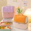 sac à lunch carto en peluche grande capacité bento sac bento extra épais avec bracelet réglable pour la randonnée de pêche à la pêche à la plage 72EC #