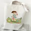 Melanie Martinez Mulheres Canvas Tote Bag Vintage Y2K Estética Bolsa de Ombro Singer Music Shop Bag Melanie Martinez Bolsa a16P #