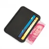 Ny 100% Sheepskin äkta läder kreditkortsfall Mini ID -korthållare liten handväska för man Slim Men's Wallet Cardholder U1ZK#