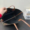 Fashion Bag Tote Frauenbeutel Luxusdesigner Nylon Klassiker gegnerischem Muster Lederdruck große Einkaufstasche Handtasche keine Schachtel