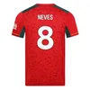 Wolves 23 24 Home Soccer Jersey Raul Semedo Neto Neves Trincao Wanderers J Otto Podence Gibbs Hee Chan Wolverhampton 2023 2024 Shirt da calcio Men Kit 234