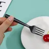 Dispostable Flatware Home Dining Plastic Party Forks BBQ Sticks Picks Cake Food Cake Fruit Fork Fork Transparent