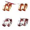 Gold Sier Stud Jewelery for Women Men أقراط حفل زفاف مُصمم الهدايا مجوهرات Orecchini