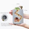 Creative Hedgehog Planter Harts Flower Pots For Succulents Air Plants Garden Pots Dekorativa figurer för hemtavtoppdekor 240318