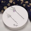 Earrings Thaya Tassel Silver Color Earring Dangle Silver Needle Feather Crystal Earring Japanese Stylish Women Earring Party Fine Jewelry