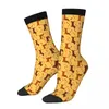 Chaussettes pour hommes chaussettes folles pour hommes mignon teckel chien chocolat Hip Hop Harajuku motif heureux imprimé garçons équipage cadeau décontracté