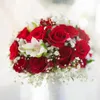 Декоративные цветы, цветы, свадебная дорога, украшение для дома, комплект реквизита для фотографии, шелковая ткань, роза, пион, гирлянда