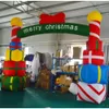 5mW x 4mH 16.4x13ft wholesale Inflatable Christmas Arch with Gift Box Archway Air Blower for Yard Shopping Mall Decoration