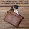 nzpj Men's Leather Zipper Coin Wallet First Layer Cowhide Mini Short Wallet Handbag Change Wallet 21Su#