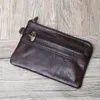 vintage Leather Men's Card Holder Top Layer Cowhide Coin Purse Ladies Credit Card Bag Ultra-thin Driver's License Hard ID Card s4nx#