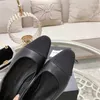 Womens elegant genuine leather Flats Shoes women summer designer pointed toes women lady classic casual outdoor walking shoes in beige black