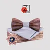 Projekt drewniany muszka na ślub solidne kieszonkowe kieszonkowe spinki do mankietu brattie zestaw garnitur męski krawat