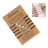 Charme Pulseiras 5 Pcs Irmã Amigo Pulseira Amizade Ou seja Correspondência Coração Longa Distância Para Presente Criativo Menina Mulheres Filha