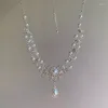 Pendant Necklaces Fashion Design Pearl Necklace Women's Luxury Style French Retro Collarbone Chain Neck Wholesale