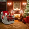 Chair Covers Christmas Sofa Cover 3D Digital Printed Reversible 1/2/3 Seater Couch For Home