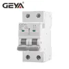 Geya Gym9H 10Ka 2P MCB 6A-63A 400V C Curve Din Rail Mini Cirmak Breaker AC Type China MCB Factory