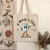 Книга A Day Pattern Shop Bag Book Lover Большая вместительная сумка на плечо Женская парусиновая сумка Подарок на день рождения Книжный червь t5Rn #