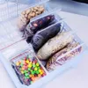 収納バッグシールフレッシュポリジップ100pcs/パック再封鎖可能なセルフクリアバッグプラスチックパッケージ再溶存食品掃除機