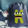 Fi Drawstring Bag Kawaii Creative Alphabet Print Man en Women Backpack Tiener Portable Backpacks Dames Yoga Bag C7QH#