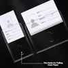 Titular de cartões de identificação de acrílico transparente Nome dos trabalhadores de enfermeiros Badges Id Tag Caso Caso Trabalho Passe o Bus Credor Cristet Cartion Sleeve Protective U2YJ#