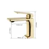 Bathroom Sink Faucets Torayvino Faucet Deck Mounted Bath Shower Mixer Brass Single Handle & Cold Water Spray Taps Golden