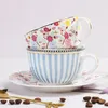 Teaware Sets European Style Bone Ceramics Coffee Cup And Saucer Set English Small Fresh Afternoon Tea Mixed Hand Gift