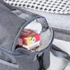 Gran capacidad de doble capa bolsa de almuerzo térmica comida de picnic almacenamiento aislado Ctainer Bento Leche Preservati Cooler Tote Bag x22X #