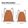 Brown Capybara Pattern Trawstring sac à dos gymnase sportif Sackpack Capybara Afrique du Sud Sac à cordes animales pour l'exercice N6N8 #