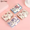 1PC KAWAII BEAR PUレザーカードホルダーかわいいマルチグリッドブシンIDクレジットバンクカードケースフォトカードホルダー小型ポータブルウォレットN8SE＃