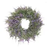 Kwiaty dekoracyjne Beau-sztuczna fioletowa pachnąca pachnąca trawa wiosna wieniec do drzwi wejściowych na przyjęcie weselne wystrój domu