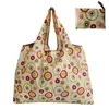 nyl Foldable Recycle Shop BagEco Friendly Ladies Reusable Shop Tote Bag Floral Fruit Vegetable Grocery Pocket 00pn#