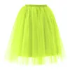 Jupes femmes maille robe de bal élastique taille haute Tulle longueur au genou Fillibeg couleur unie Costumes de fête Dancewear Club adulte Jupe